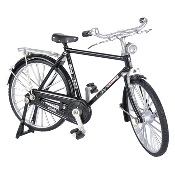 1/10 Классический подарок для украшения велосипеда в стиле ретро 28 Статическая модель из сплава Декоративный ностальгический велосипед в стиле ретро