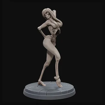 1/24 1/18 Модель из смолы The Sexy Skeleton Figure, неокрашенная, бесцветная RW-991