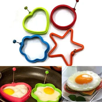 1 шт. Силиконовое кольцо для блинов с яичницей-глазуньей, Круглая форма для яиц в форме сердца для приготовления завтрака, инструменты для жарки В порядке