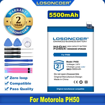 100% Оригинальный Аккумулятор LOSONCOER 5500 мАч Для Мобильного Телефона Motorola MOTO G23 XT-2333-1 PH50