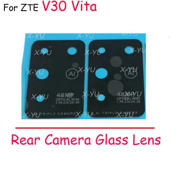 2 шт. для ZTE Blade V10 V20 V30 Vita Задняя стеклянная крышка объектива камеры заднего вида с клейкой наклейкой Запчасти для ремонта