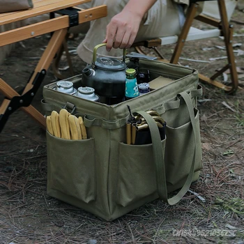 2023 Новая походная сумка для пикника, ящик для хранения большой емкости, Сумка для инструментов, Многофункциональный ручной органайзер