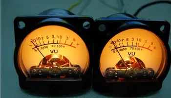 2шт панель VU Meter теплая подсветка усилитель уровня звука