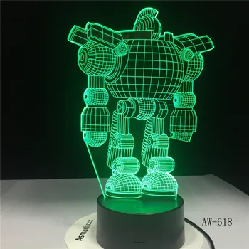 3D Светодиодный Светильник Электрическая Иллюзия Лампа Светодиодный 7 Цветов Изменение USB Сенсорный Датчик Настольная Лампа Ночник Друзья Подарок Падение Shi AW-618