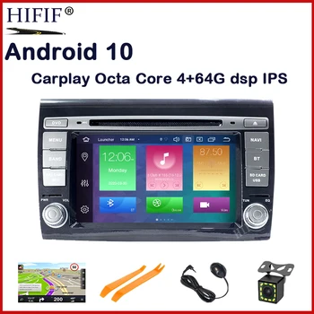 4G + 64G 8 CORE 2 Din Android 10 Автомобильный DVD мультимедийный плеер GPS аудио для Fiat Bravo 2007-2012 Автомобильный радиоприемник Стерео obd2 dvr DSP IPS
