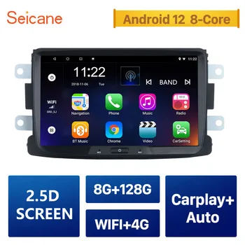 8-дюймовый Android 12.0 для 2014-2016 Renault Deckless Автомагнитола с сенсорным экраном Bluetooth HD Поддержка GPS-навигационной системы Carplay