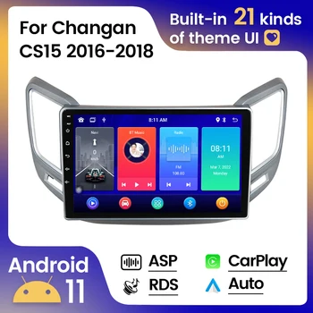 9-дюймовый 2DIN Головное Устройство 8G 128G Android 11 Автомобильный Радиоприемник Для Changan CS15 2016 2017 2018 Мультимедийный Плеер Carplay + Android Auto WIFI RDS