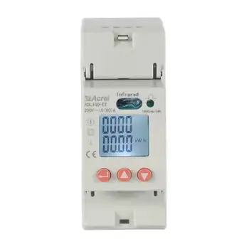 Acrel ADL100-ET Однофазный Счетчик Энергии RS485 LCD din rail AC Energy Current Volt Power Monitor Метр Для Зарядки Электромобилей
