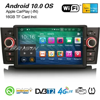 Erisin 5123 Android 10,0 CarPlay Автомобильный Стерео DAB + Navi WiFi 4G Bluetooth DVR OBD2 DVB-T2 TPMS SWC Canbus GPS для FIAT Punto Linea