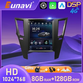 Eunavi 4G Android 10 Автомагнитола Для Subaru Outback 4 BR Legacy 5 2009-2014 Мультимедийный Видеоплеер 2din 2 din Carplay GPS Navi
