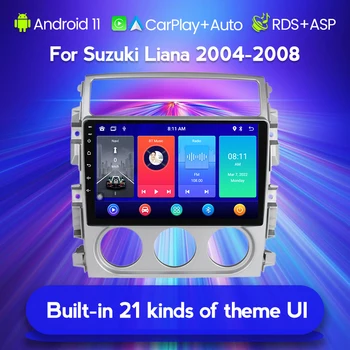 FELLOSTAR 9 Дюймов Для Suzuki Liana 2004-2008 Система Android Auto CarPlay Автомобильный умный универсальный Стерео Мультимедийный плеер GPS 4G LTE