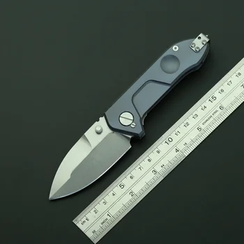 GODFUR EXT Карманный Складной Нож D2 Лезвие Титановая Ручка Открытый Кемпинг Охота Выжить Тактические Кухонные Фруктовые Ножи EDC Инструменты