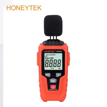 HONEYTEK HK850 Цифровой Измеритель Уровня Звука Тестер Шума Детектор Звука Разборный Монитор 35-135 дБ Аудио Измерительный Прибор Сигнализация