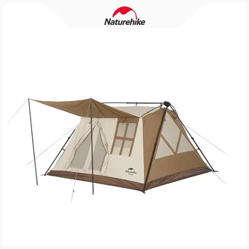 Naturehike A-Type Ridge Cotton Автоматическая Походная палатка на открытом воздухе, легко Строящаяся для каюты на 3-4 человека Ridge House