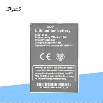 iSkyamS 1x3000 мАч BL-09 Высококачественная сменная батарея для THL T9 Pro Batterie Batterij Bateria
