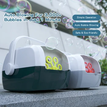 Автоматическая машина для мыльных пузырей, уличная игрушка, Забавная Автоматическая красочная воздуходувка, детские Электрические уличные игрушки