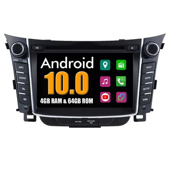 Автомобильный Мультимедийный Плеер RoverOne Для Hyundai i30 2012 2013 2014 2015 Android 10 Восьмиядерный Радио DVD GPS Авторадио Bluetooth