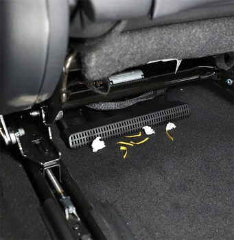 Автомобильный стайлинг ABS Черный Выпускной патрубок для сиденья, Защитная наклейка на вентиляционное отверстие для Mercedes Benz C Class W206 2022 2023 Автомобильные аксессуары