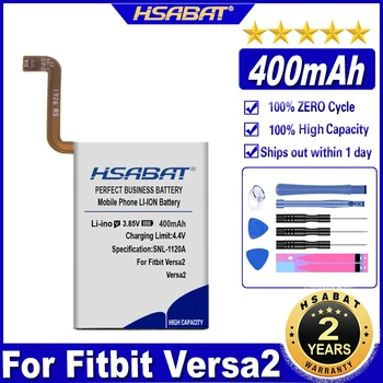 Аккумулятор HSABAT 350 мАч ~ 400 мАч Для Смарт-часов Fitbit Versa/ Versa Lite/ Versa2 Versa 2 / Versa3 Versa 3