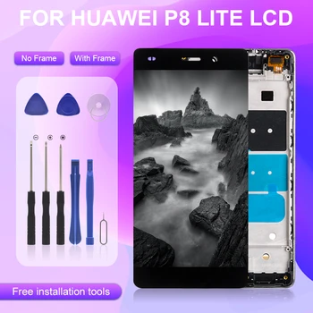 Акция Catteny Для Huawei P8 Lite 2015 Жк-дисплей ALE-L04 ALE-L21 С Сенсорным Цифрователем В сборе Дисплей P8 Lite С Рамкой