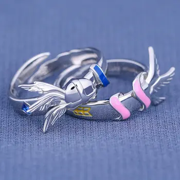 Аниме-мультфильм Digimon Digital Monster Cherubimon Ring S925 Подарки для косплея
