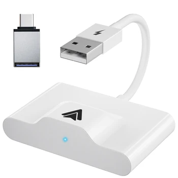 Беспроводной Автоматический Автомобильный Адаптер Plug Play WiFi Онлайн Обновление Беспроводной Адаптер CarPlay WIFI 2,4 Г/5 ГГц с USB-Конвертером для IOS Androi