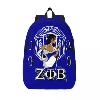Брезентовые рюкзаки Zeta Phi Beta ZOB для женщин и мужчин, водонепроницаемые Сумки для книг с греческими буквами 1920 для школы и колледжа