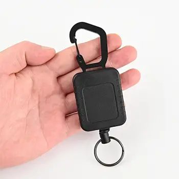 Выдвижной держатель значка ABS Key King, удобный для переноски, Выдвижная катушка для тактического удостоверения личности, Выдвижной Брелок для ключей