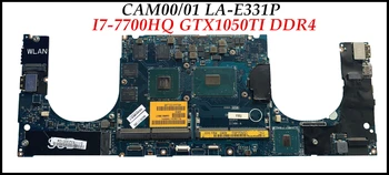 Высококачественная Материнская плата 0YH90J CN-0YH90J для ноутбука XPS 15 9560 CAM00/01 LA-E331P с процессором i7-7700HQ GTX1050 4GB GPU Протестирована нормально