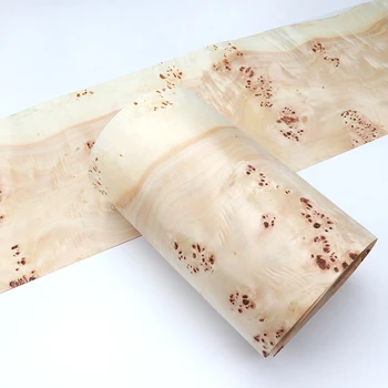 Двухцветный шпон из натурального маппового дерева с рубцами от заусенцев для мебельного инструмента толщиной около 0,25 мм