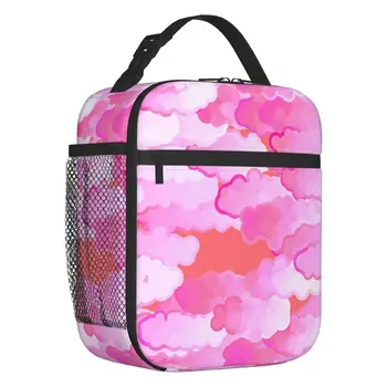Изготовленная на заказ японская сумка для ланча Clouds, женская теплая сумка-холодильник, изолированный ланч-бокс для офиса для взрослых