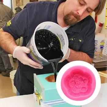 Инструменты для украшения торта 3D Силиконовая форма в виде цветка розы, украшение для помадки, формы для шоколадных свечей для изготовления мыльного торта ручной работы 