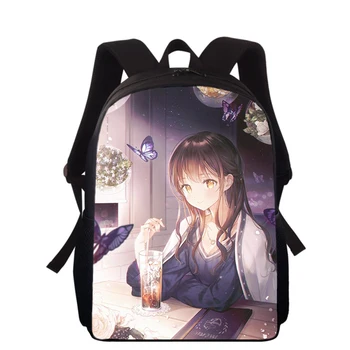 Корзина с фруктами в стиле аниме; 15-дюймовый детский рюкзак с 3D-принтом; сумки для начальной школы для мальчиков и девочек; Рюкзак для школьников; сумки для книг