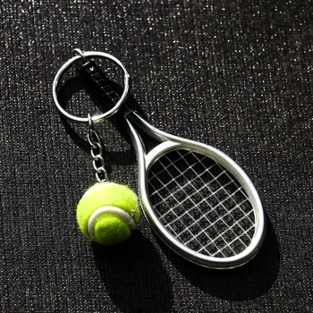 Креативный спортивный брелок с подвеской в виде ракетки для мини-тенниса, брелок для ключей, Клубный сувенир, рюкзак, висячие подарки для подростка