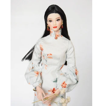 Кукла KISSMELA с макияжем ручной работы для лица Ограниченная распродажа Китайская классическая красота 1/6 Женская кукла Набор кукол-супермоделей с подарочной коробкой