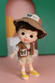 Кукла STO Tommy dolls OB11 с шарнирным телом продается с одеждой и париком