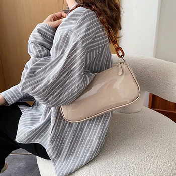 Маленькая сумка через плечо Роскошная женская сумка в стиле ретро, высококачественная сумка на цепочке, женские винтажные сумки-мессенджеры Bolsa