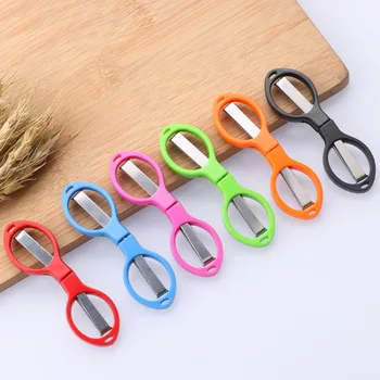 Многофункциональные складные ножницы с пластиковой ручкой, 8-значные ножницы для растяжки, швейные ножницы, инструменты для вышивания, художественное шитье