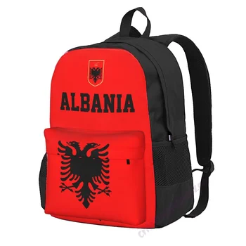 Модный рюкзак с флагом страны Албания 2023 года, школьный рюкзак для учащихся средней школы, повседневный рюкзак, дорожная сумка, рюкзак унисекс