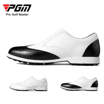 Обувь для гольфа PGM Мужская водонепроницаемая дышащая обувь для гольфа, Мужские вращающиеся шнурки, спортивные кроссовки, нескользящие кроссовки XZ168