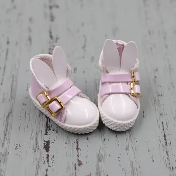 Обувь для куклы ICY DBS Blyth, розовые ботинки с кроликом, костюм для совместной куклы 1/6 BJD OB24, АНИМЕ-девушка