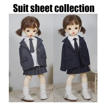 Одежда для кукол BJD 1/6 размера мужская и женская одежда для кукол Аксессуары Униформа JK Костюм куртка плиссированная юбка рубашка предметы