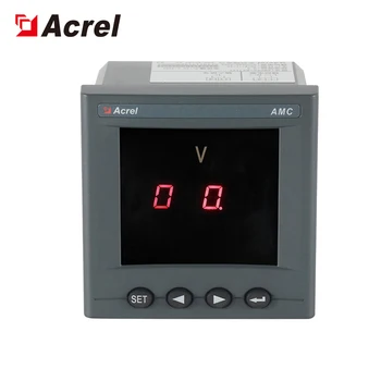 Однофазный Вольтметр Acrel AMC72-AV со светодиодным дисплеем, Многофункциональный измеритель напряжения