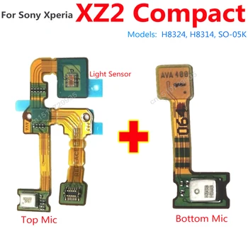 Оригинальный Микрофон Для SONY Xperia XZ2 Compact H8314 H8324 SO-05 Датчик Приближения Света XZ2C Mini Верхний Нижний Микрофонный Гибкий Кабель