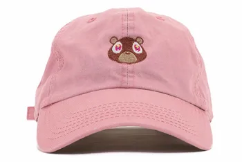 Папина шляпа Kanye West Ye Bear, 100% хлопок, бейсболка с вышивкой мультяшного медвежонка, Snapback, Унисекс, летние кепки для отдыха на открытом воздухе