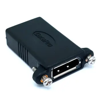 Переходник DP-DP DisplayPort от розетки к розетке, Соединитель-удлинитель, Совместимый со всеми штекерными кабелями DP