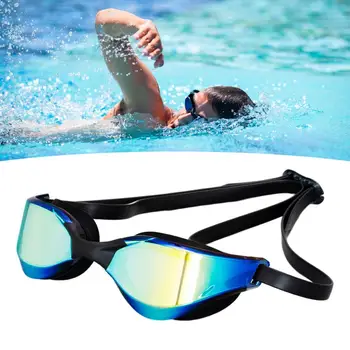 Плавательные очки из ПК, силиконовые однотонные очки для дайвинга, регулируемые водонепроницаемые очки для плавания с защитой от протечек, нескользящие Очки для плавания под водой
