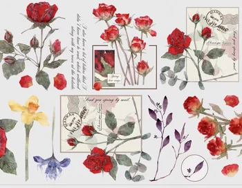 Прекрасный цветок Граната, планировщик скотча для домашних животных, декоративная наклейка для скрапбукинга