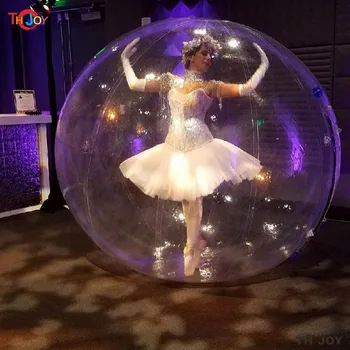 Прозрачный надувной танцевальный шар Bubble Walking Ball Для рекламы Вокального концерта, показа мод на балетной сцене С воздушным насосом