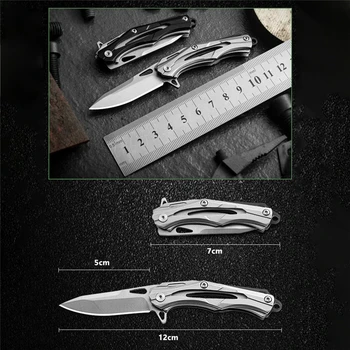 Складной нож из нержавеющей стали D2 для самообороны, уличный нож, мини-походный нож